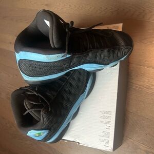 Size 10 - Jordan 13 Retro Mid Black University Blue PADS Preowned